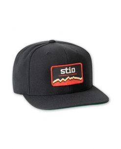 Stio A Mountain Company Hat -Hot Sale Stio Store A Mountain Company Patch Trucker Hat Black Side