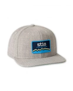 Stio A Mountain Company Hat -Hot Sale Stio Store A Mountain Company Patch Trucker Hat Gray Heather Side