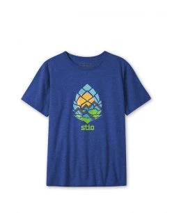 Stio Kids' Pinecone Globe Tee -Hot Sale Stio Store Kids Geo Cone T Shirt Team Royal