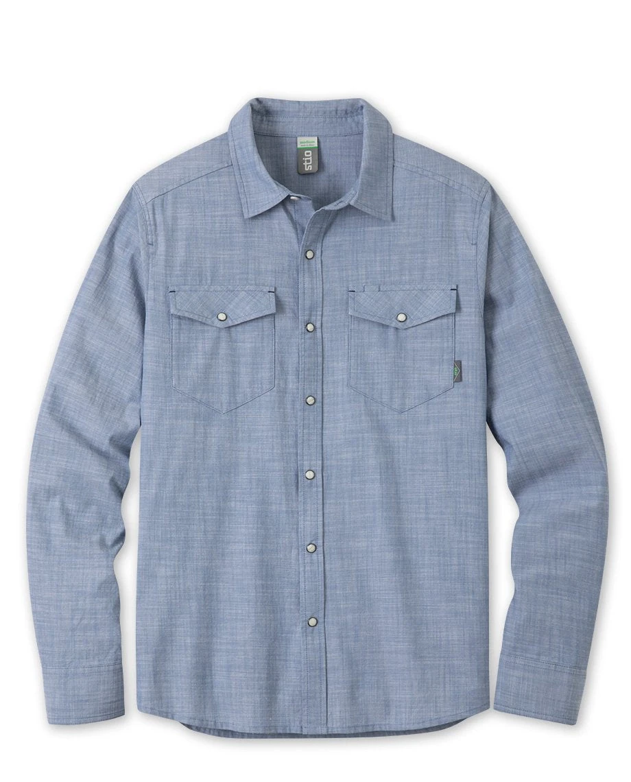 Stio Men's Ashton Chambray Shirt - Past Season 10 Stio Men's Ashton Chambray Shirt - Past Season - Image 8