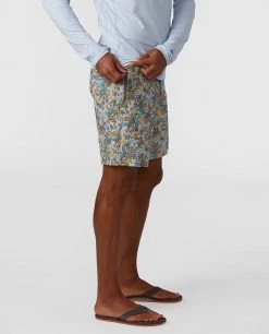 Stio Men's CFS Board Short - 16" -Hot Sale Stio Store M CFS Board Short Quiet Gray Floral 16 2