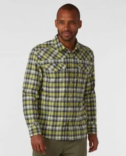 Stio Men's Eddy Drift Shirt LS 35 Stio Men's Eddy Drift Shirt LS -Hot Sale Stio Store M Eddy Drift Shirt LS Honeydew Plaid 1