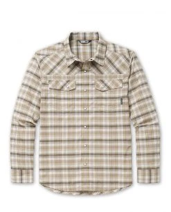 Stio Men's Eddy Shirt LS -Hot Sale Stio Store M Eddy Shirt LS Topo Tan Plaid