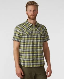 Stio Men's Eddy Shirt SS -Hot Sale Stio Store M Eddy Shirt SS Honeydew Plaid 1