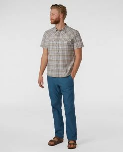Stio Men's Eddy Shirt SS -Hot Sale Stio Store M Eddy Shirt SS Pebble Plaid 3
