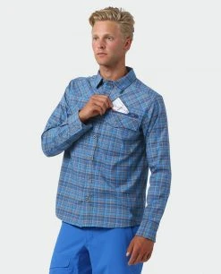 Stio Men's Eddy Slope Shirt -Hot Sale Stio Store M Eddy Slope Shirt Alpine Lake Plaid 2