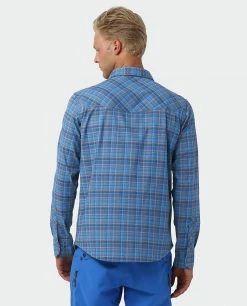 Stio Men's Eddy Slope Shirt -Hot Sale Stio Store M Eddy Slope Shirt Alpine Lake Plaid 3
