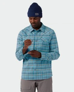 Stio Men's Eddy Slope Shirt -Hot Sale Stio Store M Eddy Slope Shirt Dusty Denim 3