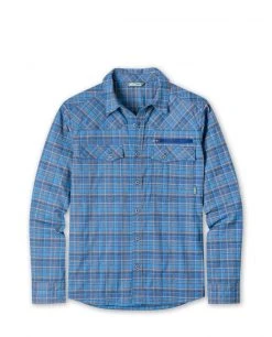 Stio Men's Eddy Slope Shirt -Hot Sale Stio Store M Eddy Slope Shirt LS Alpine Lake Plaid