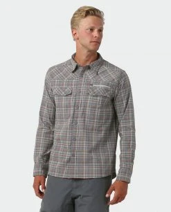 Stio Men's Eddy Slope Shirt -Hot Sale Stio Store M Eddy Slope Shirt LS Powder Fox Plaid 1