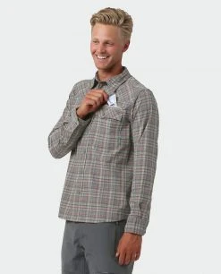 Stio Men's Eddy Slope Shirt -Hot Sale Stio Store M Eddy Slope Shirt LS Powder Fox Plaid 2