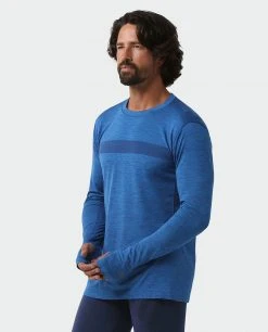 Stio Men's Basis® Seamless Tech Crew -Hot Sale Stio Store M Full Range Seamless Crew LS Alpine Lake Heather 2