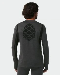 Stio Men's Basis® Seamless Tech Crew -Hot Sale Stio Store M Full Range Seamless Crew LS Boundary Black Heather 3