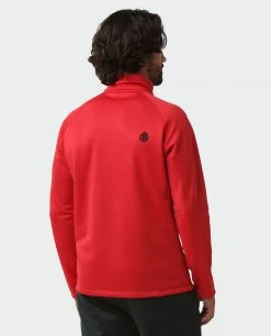 Stio Men's Gannett Peak Fleece Half Zip -Hot Sale Stio Store M Gannett Peak Half Zip Risk Red 3