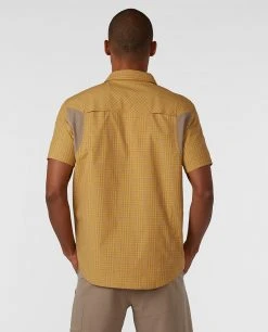 Stio Men's Hagen Trail Shirt 39 Stio Men's Hagen Trail Shirt -Hot Sale Stio Store M Hagen Trail Shirt Amber Resin Plaid 3