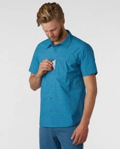 Stio Men's Hagen Trail Shirt 47 Stio Men's Hagen Trail Shirt -Hot Sale Stio Store M Hagen Trail Shirt River Shimmer Plaid 2