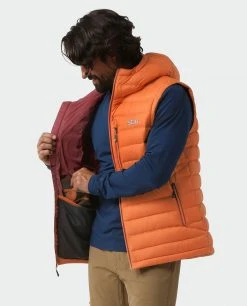 Stio Men's Hometown Down Hooded Vest 53 Stio Men's Hometown Down Hooded Vest -Hot Sale Stio Store M Hometown Down Hooded Vest Burnt Orange 3