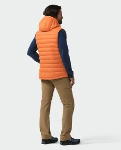 Stio Men's Hometown Down Hooded Vest 57 Stio Men's Hometown Down Hooded Vest -Hot Sale Stio Store M Hometown Down Hooded Vest Burnt Orange 7