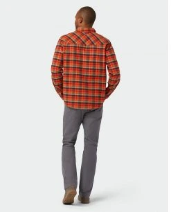 Stio Men's Junction Midweight Flannel Shirt -Hot Sale Stio Store M Junction Midweight Flannel Shirt Risk Red Plaid 5