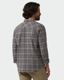 Stio Men's Miter Lightweight Flannel Shirt 42 Stio Men's Miter Lightweight Flannel Shirt -Hot Sale Stio Store M Miter Lightweight Flannel Shirt Basalt Plaid 2