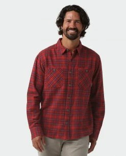 Stio Men's Miter Lightweight Flannel Shirt 46 Stio Men's Miter Lightweight Flannel Shirt -Hot Sale Stio Store M Miter Lightweight Flannel Shirt Roasted Beet Plaid 1