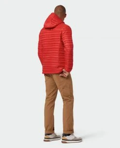 Stio Men's Pinion Down Hooded Jacket 101 Stio Men's Pinion Down Hooded Jacket -Hot Sale Stio Store M Pinion Hooded Down Jacket Risk Red 2 Full