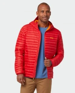 Stio Men's Pinion Down Hooded Jacket 96 Stio Men's Pinion Down Hooded Jacket -Hot Sale Stio Store M Pinion Hooded Down Jacket Risk Red 5 Top
