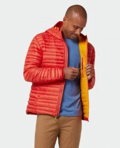Stio Men's Pinion Down Hooded Jacket 97 Stio Men's Pinion Down Hooded Jacket -Hot Sale Stio Store M Pinion Hooded Down Jacket Risk Red 6 Top