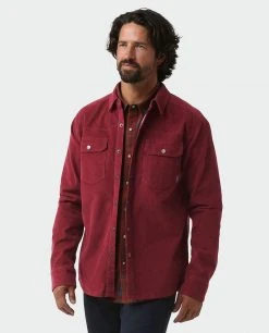 Stio Men's Saratoga Cord Shirt -Hot Sale Stio Store M Saratoga Cord Shirt Roasted Beet Plaid 1