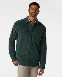 Stio Men's Saratoga Cord Shirt -Hot Sale Stio Store M Saratoga Cord Treeline Green 3