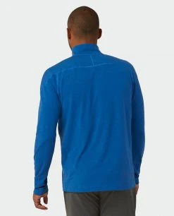 Stio Men's Tipton Tech Half Zip -Hot Sale Stio Store M Tipton Tech Half Zip Alpine Lake Heather 3