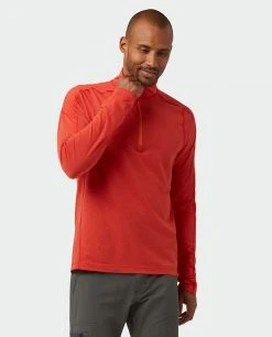 Stio Men's Tipton Tech Half Zip -Hot Sale Stio Store M Tipton Tech Half Zip Risk Red 2