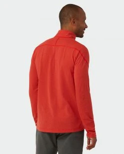 Stio Men's Tipton Tech Half Zip -Hot Sale Stio Store M Tipton Tech Half Zip Risk Red 3