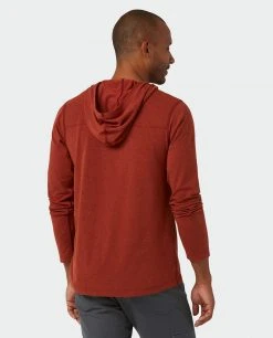 Stio Men's Tipton Tech Hooded Henley -Hot Sale Stio Store M Tipton Tech Hooded Henley Roasted Beet Heather 3