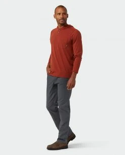 Stio Men's Tipton Tech Hooded Henley -Hot Sale Stio Store M Tipton Tech Hooded Henley Roasted Beet Heather 4