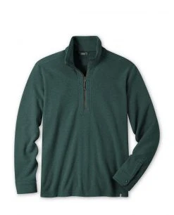 Stio Men's Turpin Fleece Half Zip -Hot Sale Stio Store M Turpin Fleece Half Zip Treeline Green Heather