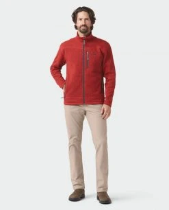 Stio Men's Wilcox Fleece Jacket -Hot Sale Stio Store M Wilcox Fleece Jacket Risk Red 1 Full