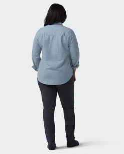 Stio Women's Ashton Chambray Shirt 34 Stio Women's Ashton Chambray Shirt -Hot Sale Stio Store W Ashton Chambray Shirt Light Chambray Alt 5