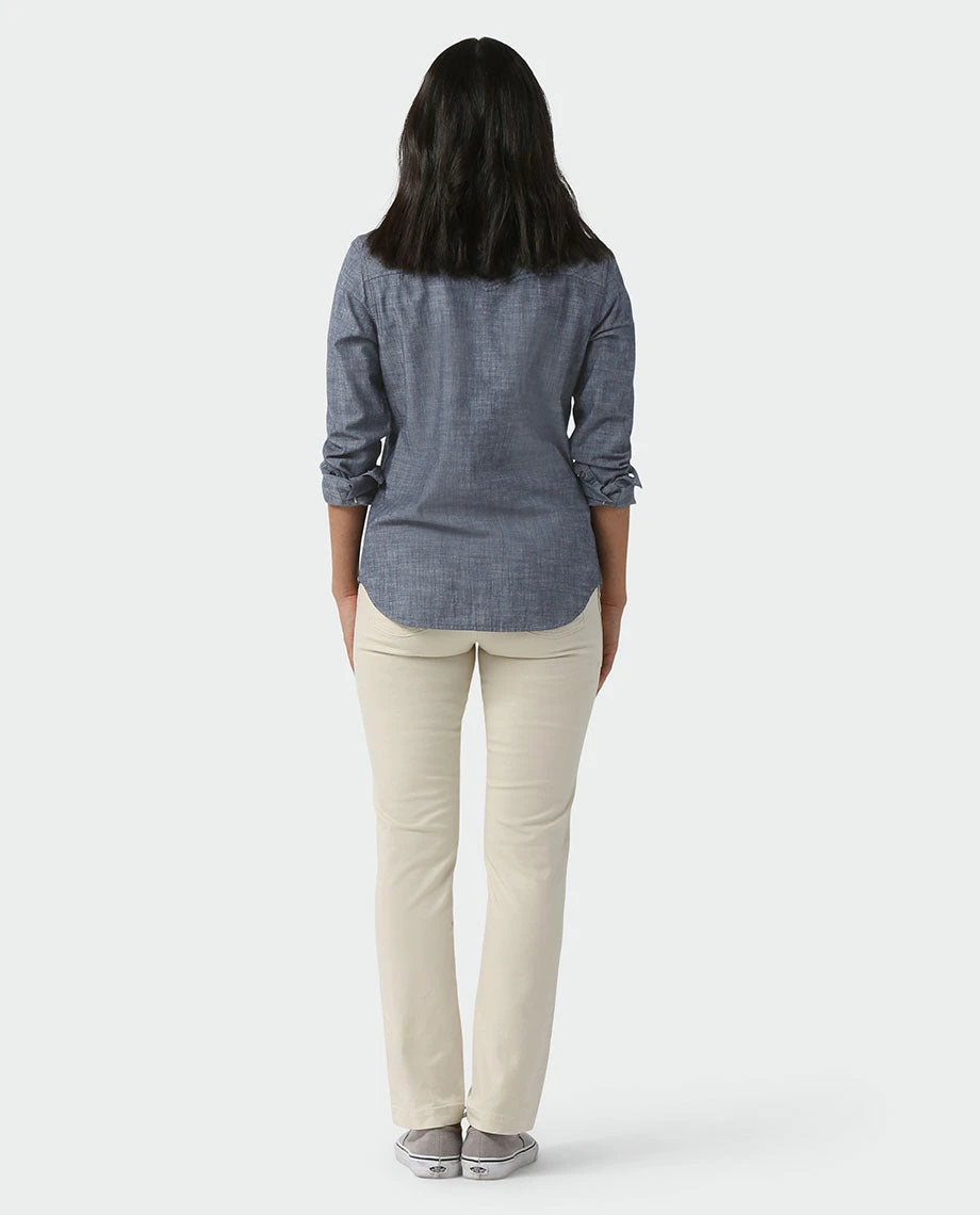 Stio Women's Ashton Chambray Shirt 24 Stio Women's Ashton Chambray Shirt - Image 22