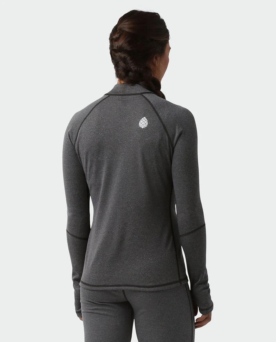 Stio Women's Basis Power Wool™ Zip Neck 6 Stio Women's Basis Power Wool™ Zip Neck - Image 4