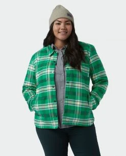 Stio Women's Buckhorn Insulated Snap Shirt 36 Stio Women's Buckhorn Insulated Snap Shirt -Hot Sale Stio Store W Buckhorn Insulated Snap Shirt Herbage Plaid Alt 2