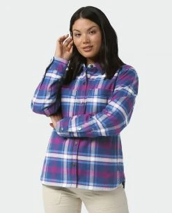 Stio Women's Buckhorn Insulated Snap Shirt 23 Stio Women's Buckhorn Insulated Snap Shirt -Hot Sale Stio Store W Buckhorn Insulated Snap Shirt Mulberry Plaid 2