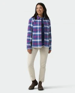 Stio Women's Buckhorn Insulated Snap Shirt 25 Stio Women's Buckhorn Insulated Snap Shirt -Hot Sale Stio Store W Buckhorn Insulated Snap Shirt Mulberry Plaid 4