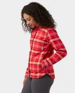 Stio Women's Buckhorn Insulated Snap Shirt 29 Stio Women's Buckhorn Insulated Snap Shirt -Hot Sale Stio Store W Buckhorn Insulated Snap Shirt Risk Red Plaid 3