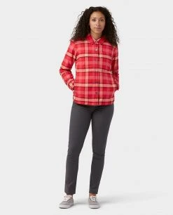 Stio Women's Buckhorn Insulated Snap Shirt 32 Stio Women's Buckhorn Insulated Snap Shirt -Hot Sale Stio Store W Buckhorn Insulated Snap Shirt Risk Red Plaid 5