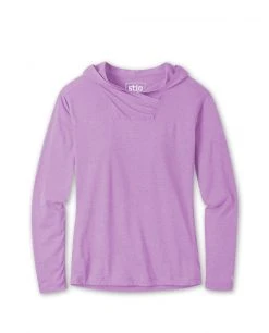 Stio Women's Divide Hooded Pullover -Hot Sale Stio Store W Divide Hoodie Lavender Field Heather