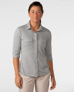 Stio Women's Divide Shirt -Hot Sale Stio Store W Divide Shirt Quiet Gray 1