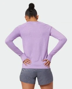 Stio Women's Divide Tee LS 39 Stio Women's Divide Tee LS -Hot Sale Stio Store W Divide Tech Tee LS Lavender Field Heather 4 Top