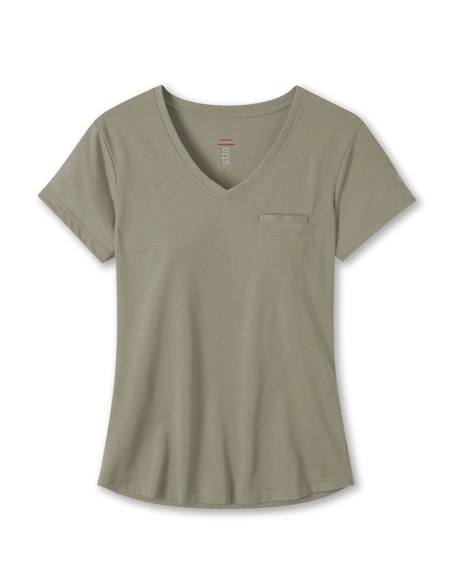 Stio Women's Divide V-Neck SS 9 Stio Women's Divide V-Neck SS - Image 7
