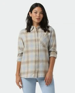 Stio Women's Dovetail Lightweight Flannel Shirt 39 Stio Women's Dovetail Lightweight Flannel Shirt -Hot Sale Stio Store W Dovetail Lightweight Flannel Shirt Bone White Plaid 1